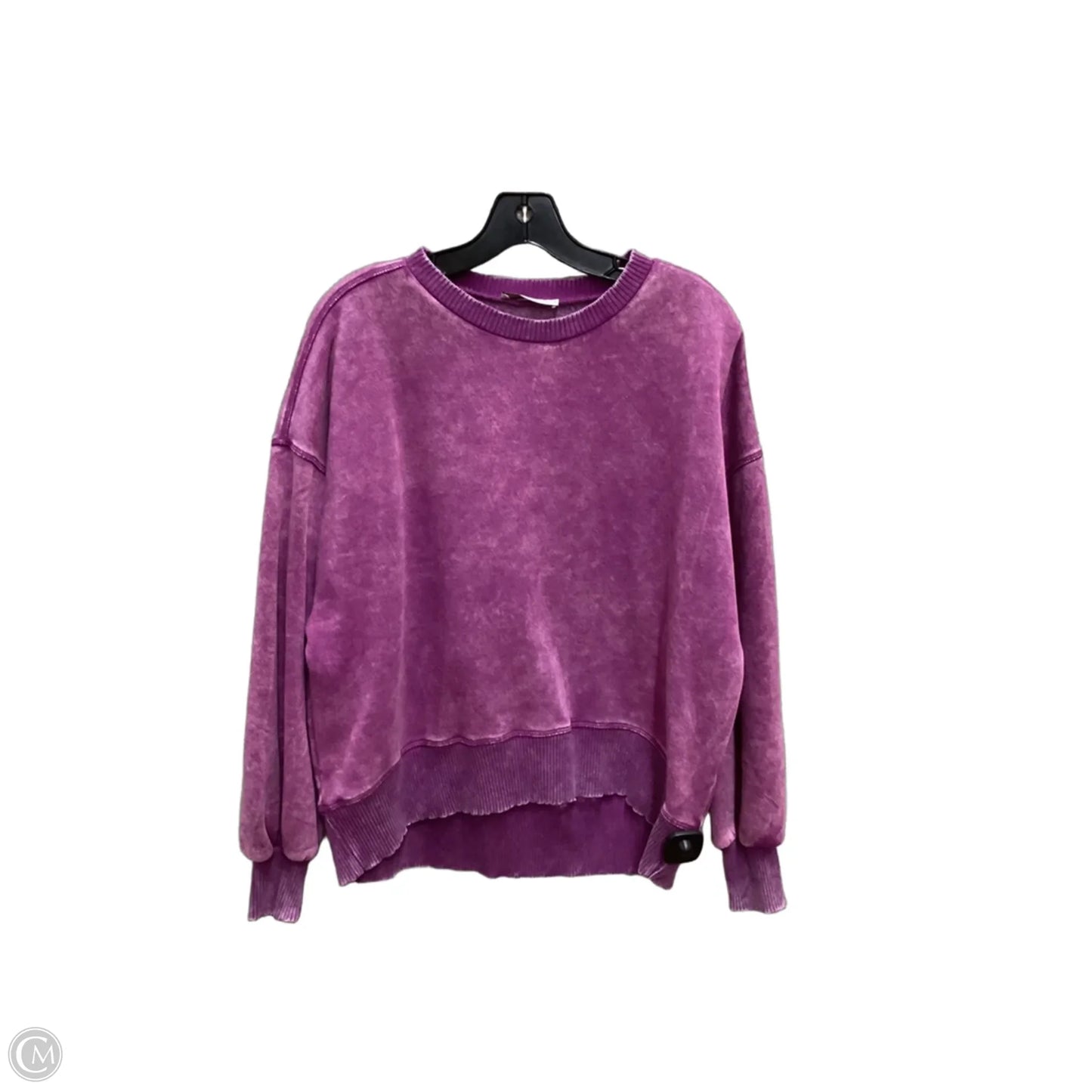 Sweatshirt Crewneck By Zenana In Purple, Size: M