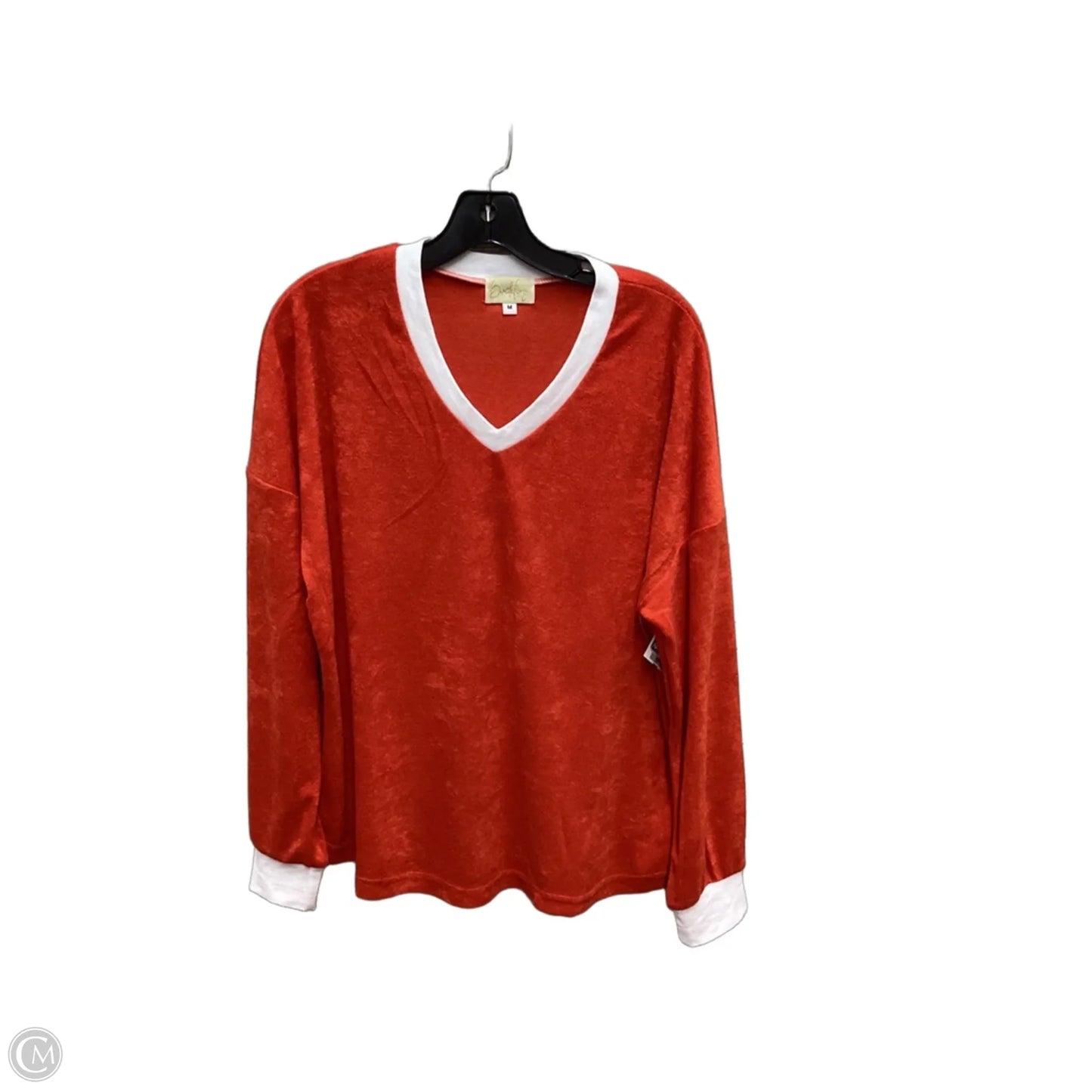 Top Long Sleeve By Clothes Mentor In Orange, Size: M