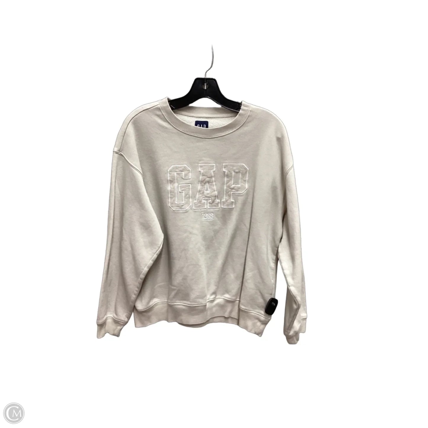Sweatshirt Crewneck By Gap In Tan, Size: M