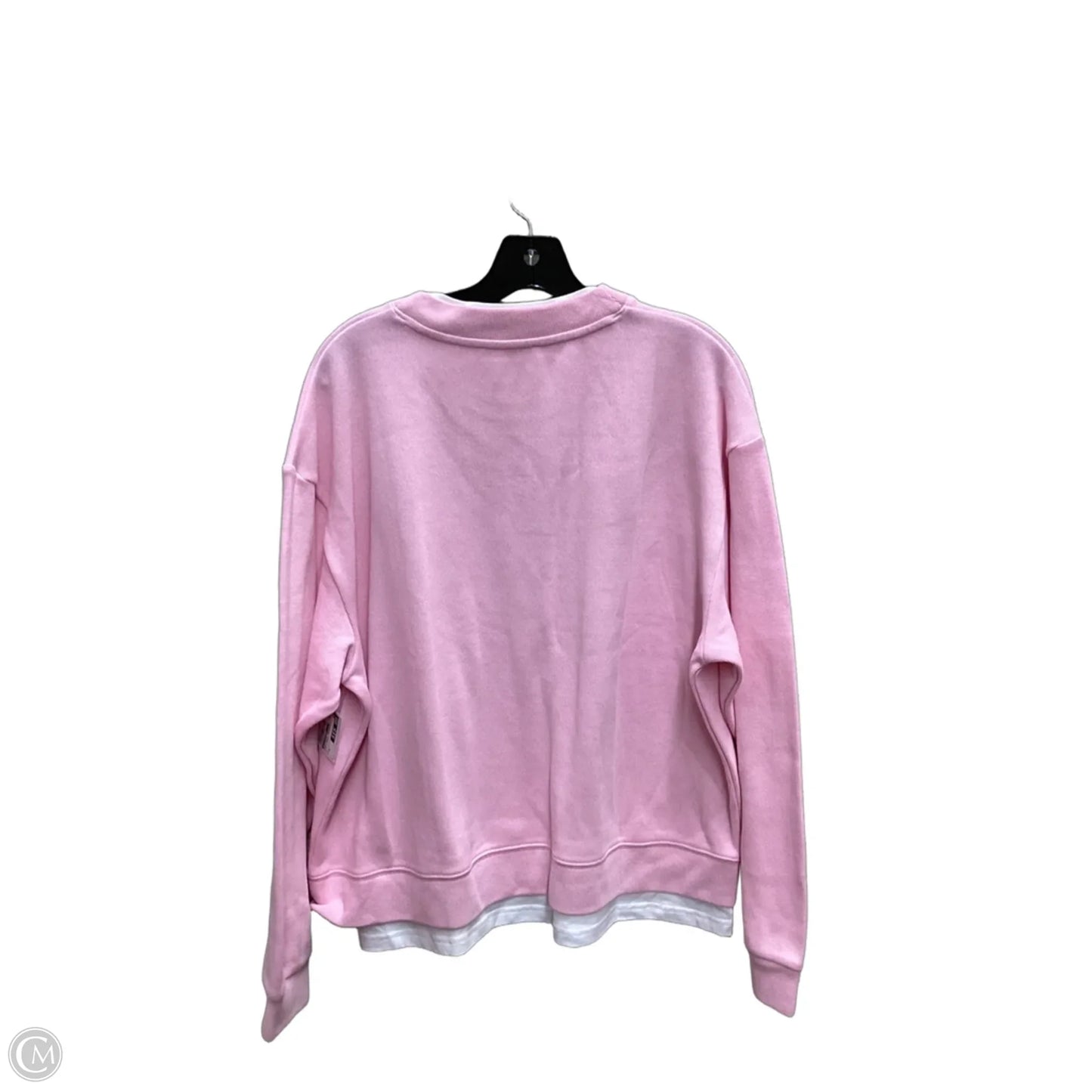 Sweatshirt Crewneck By By Together In Pink & White, Size: M