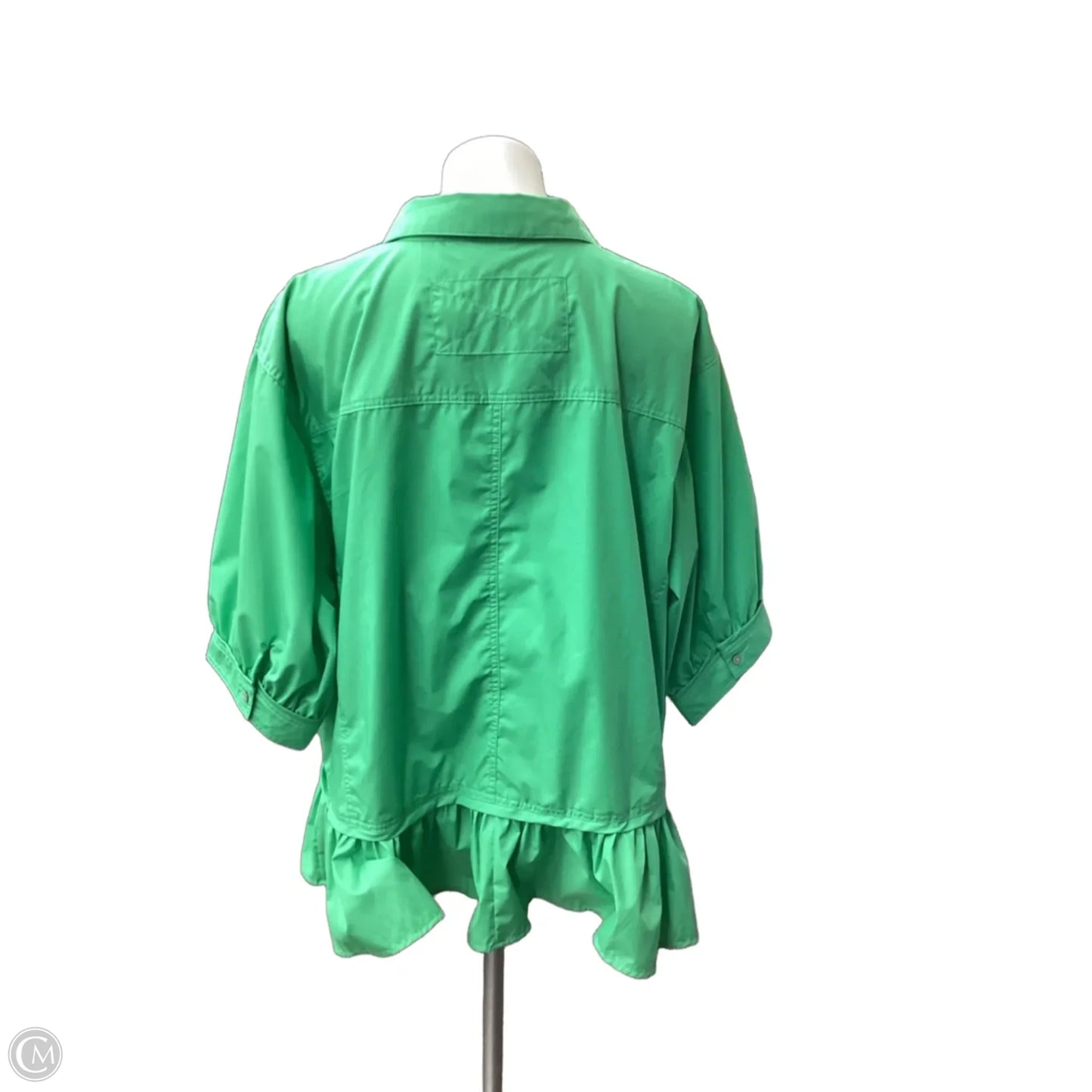 Top Short Sleeve By Entro In Green, Size: 2x