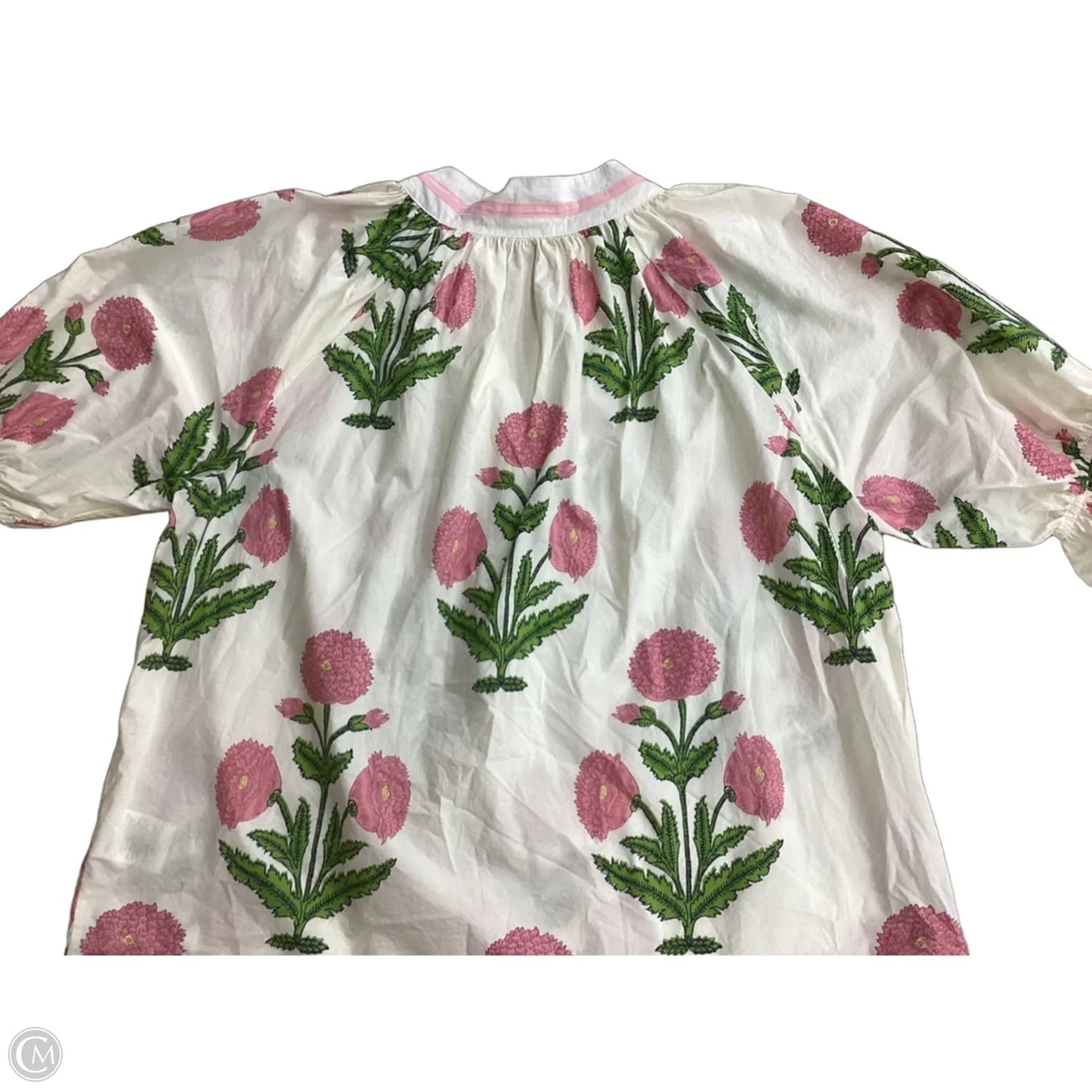 Top Short Sleeve By Umgee In Floral Print, Size: 2x