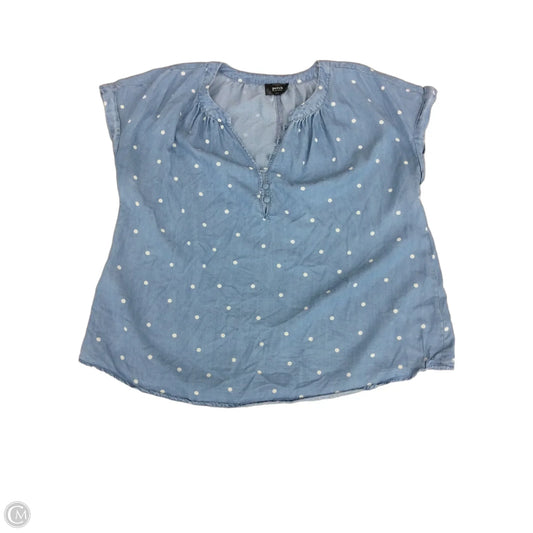 Top Short Sleeve By Clothes Mentor In Blue Denim, Size: 2x