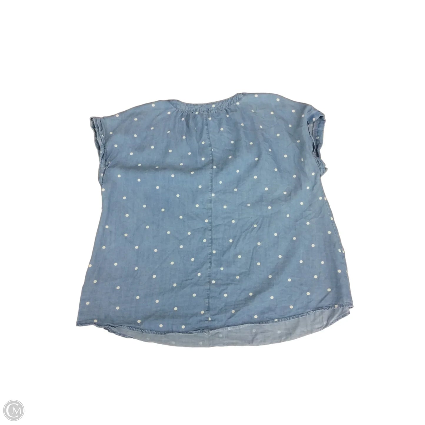 Top Short Sleeve By Clothes Mentor In Blue Denim, Size: 2x
