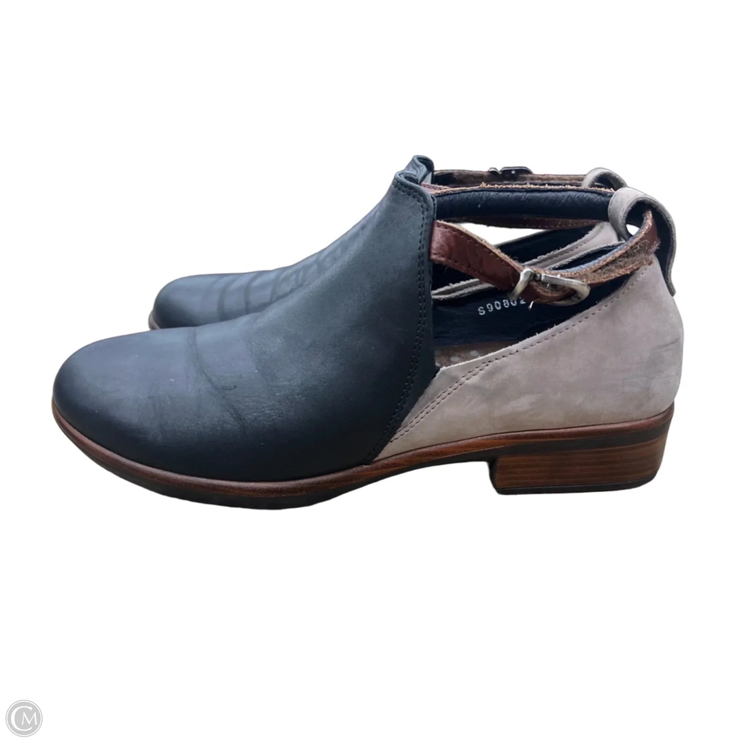 Boots Leather By Naot In Black & Grey, Size: 8