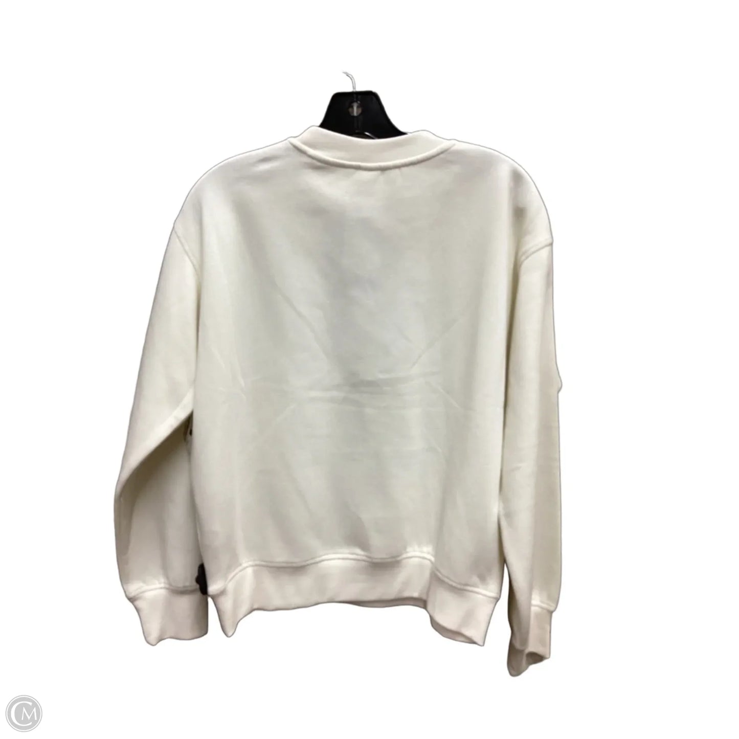 Sweatshirt Crewneck By H&m In Cream, Size: Xs