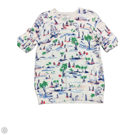 Sweater Short Sleeve By Croft And Barrow In Multi-colored, Size: S