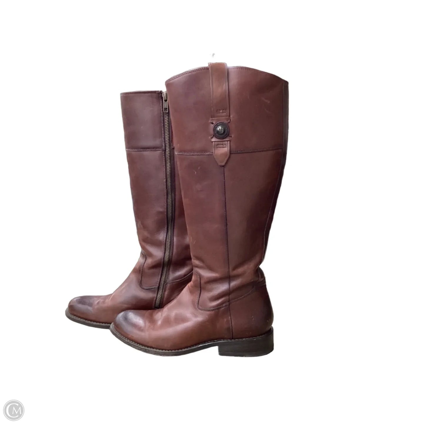 Boots Designer By Frye In Brown, Size: 7.5