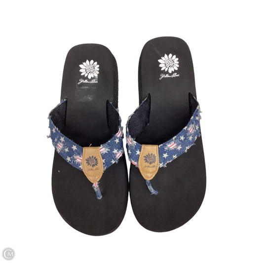 Sandals Flats By Yellow Box In Multi-colored, Size: 11