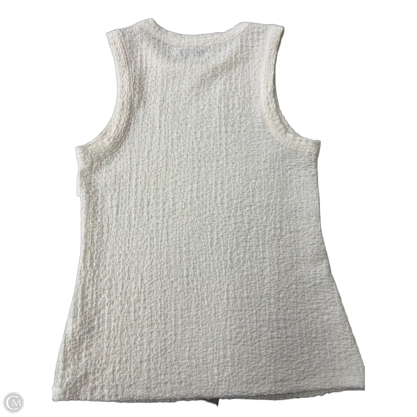 Top Sleeveless Basic By Nine West In Cream, Size: M