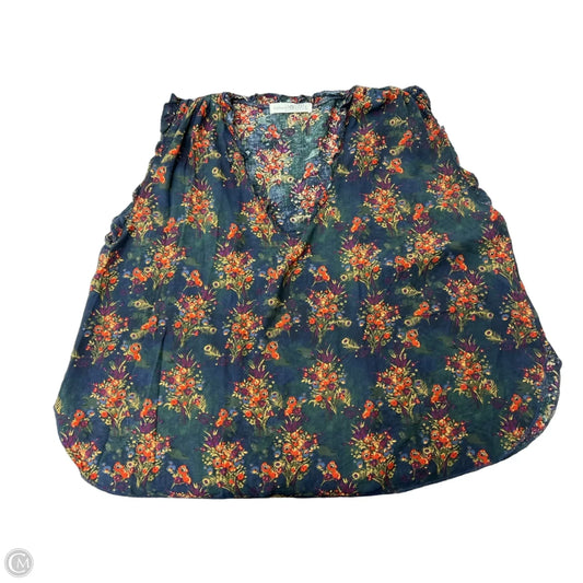 Blouse Sleeveless By Natural Life In Floral Print, Size: L