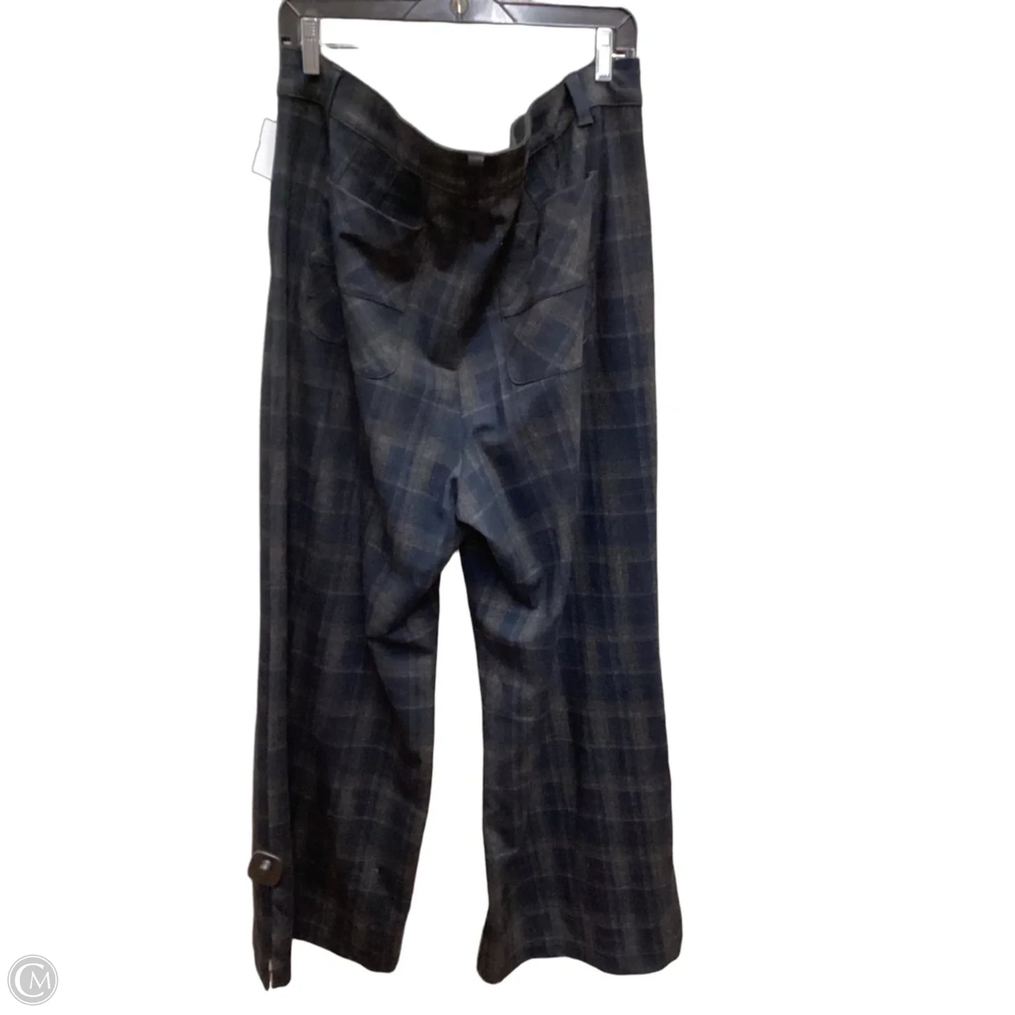 Pants Wide Leg By Wit & Wisdom In Plaid Pattern, Size: 18
