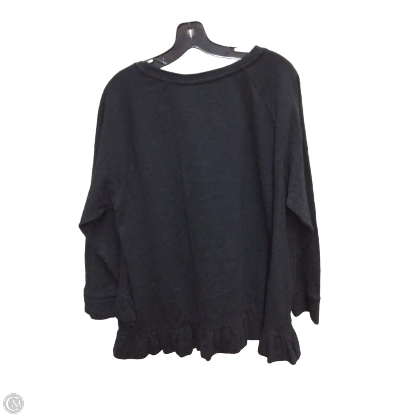 Top Long Sleeve By Loft In Black, Size: Xl