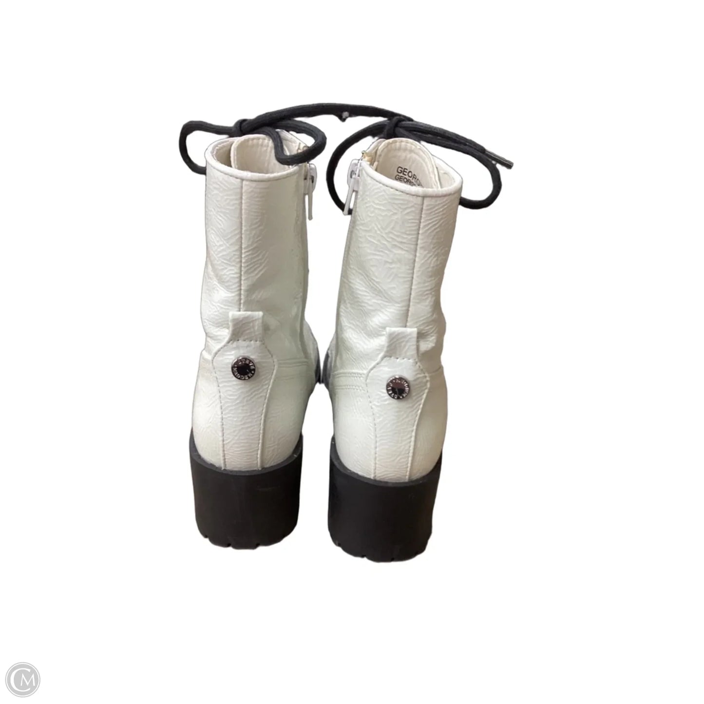 Boots Combat By Steve Madden In White, Size: 7.5