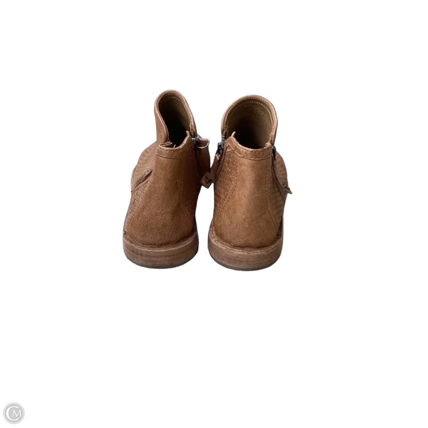 Boots Ankle Flats By Clothes Mentor In Brown, Size: 6