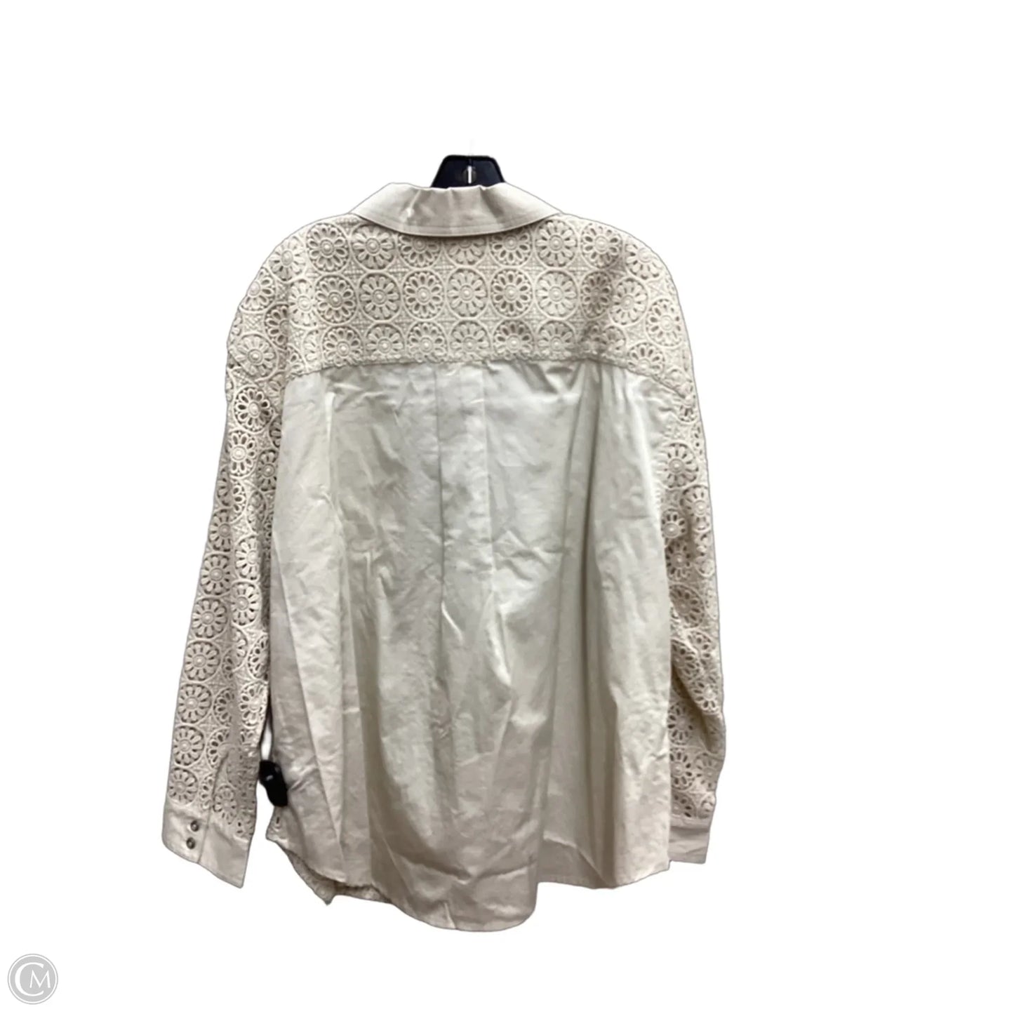 Top Long Sleeve By Torrid In Tan, Size: 2x