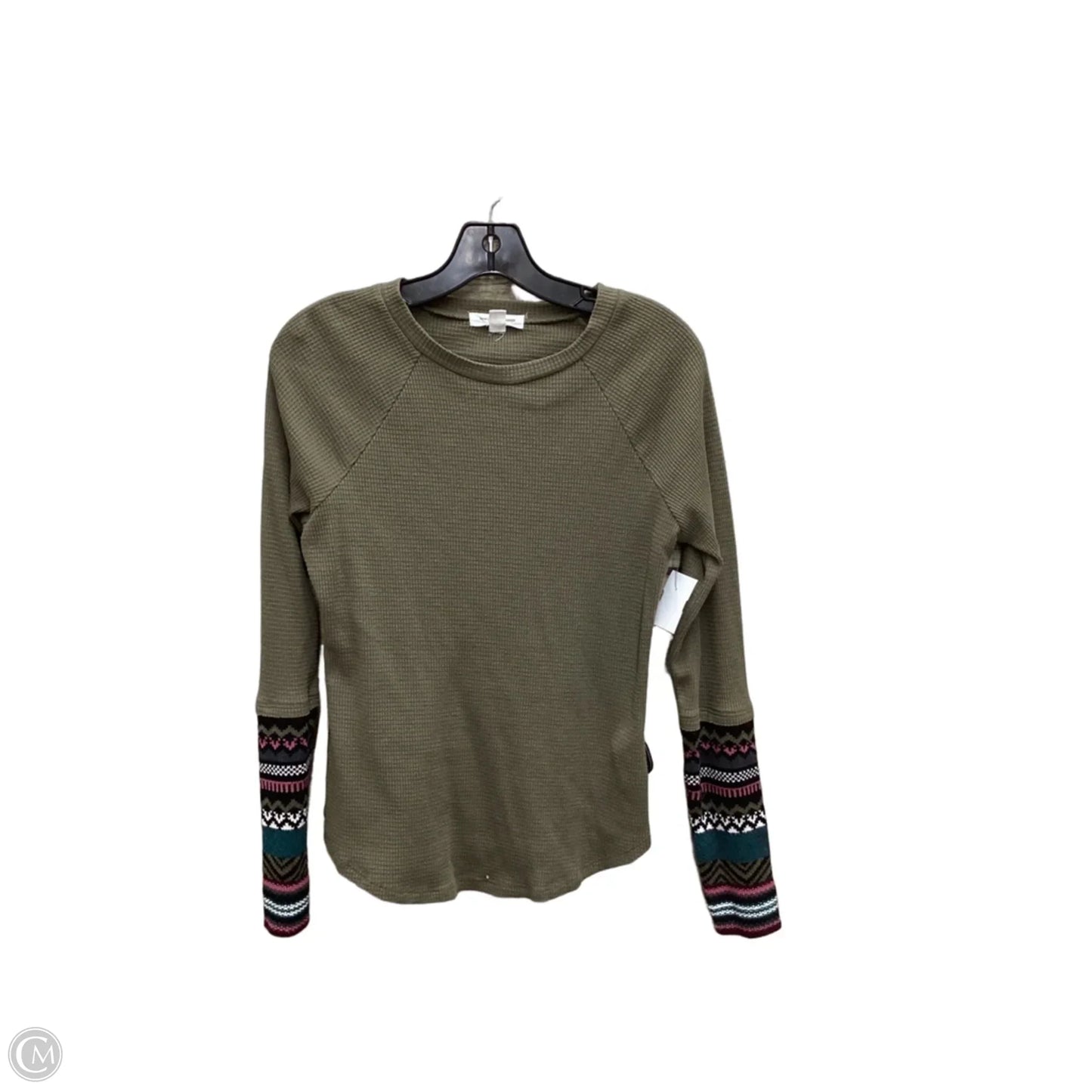 Top Long Sleeve By Beachlunchlounge In Green, Size: S