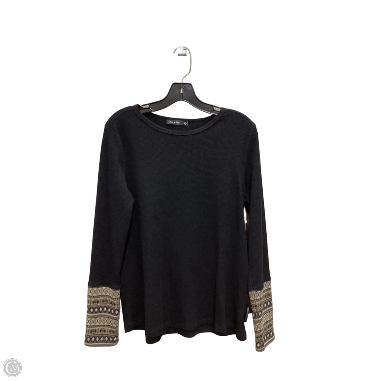 Top Long Sleeve By Doe & Rae In Black, Size: M