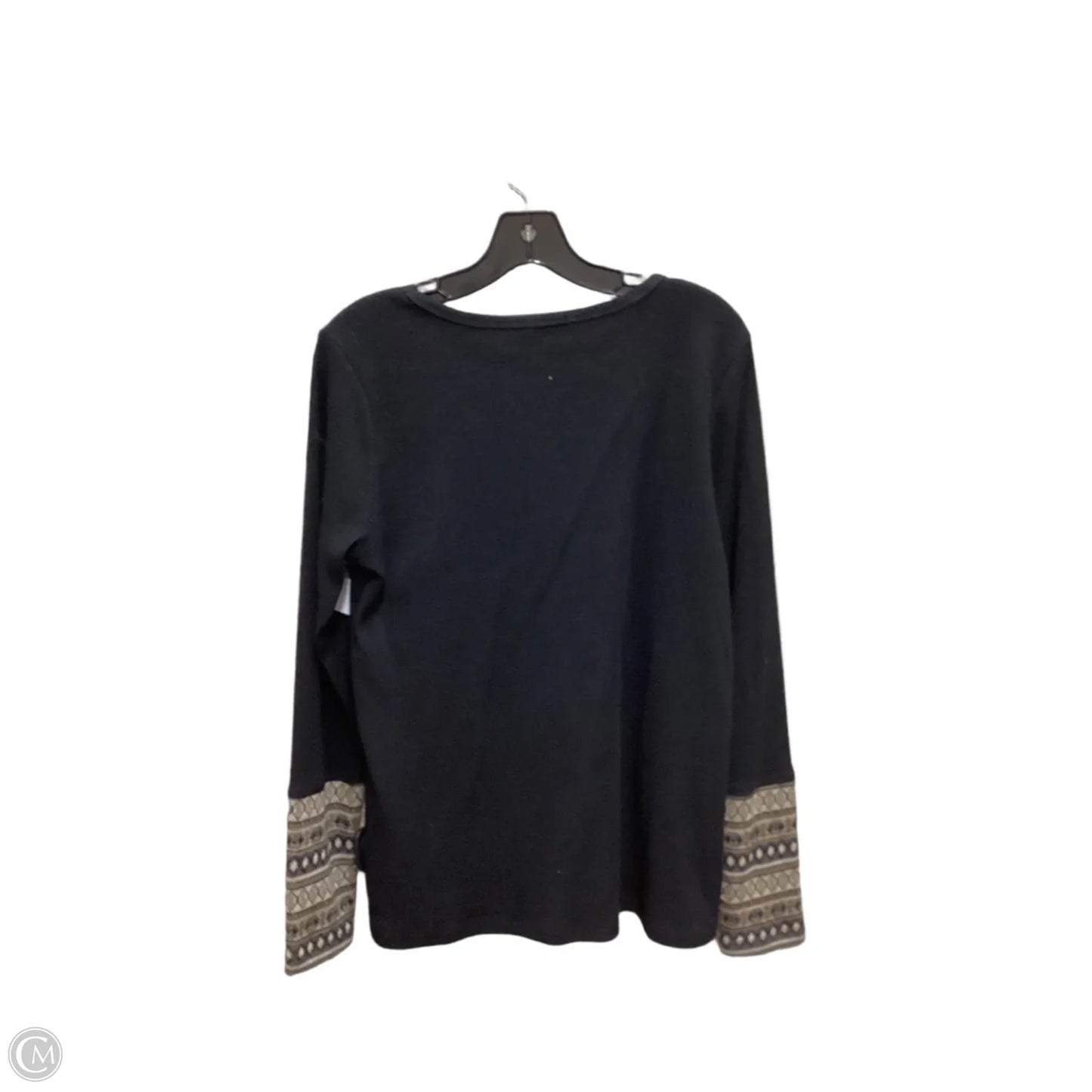 Top Long Sleeve By Doe & Rae In Black, Size: M