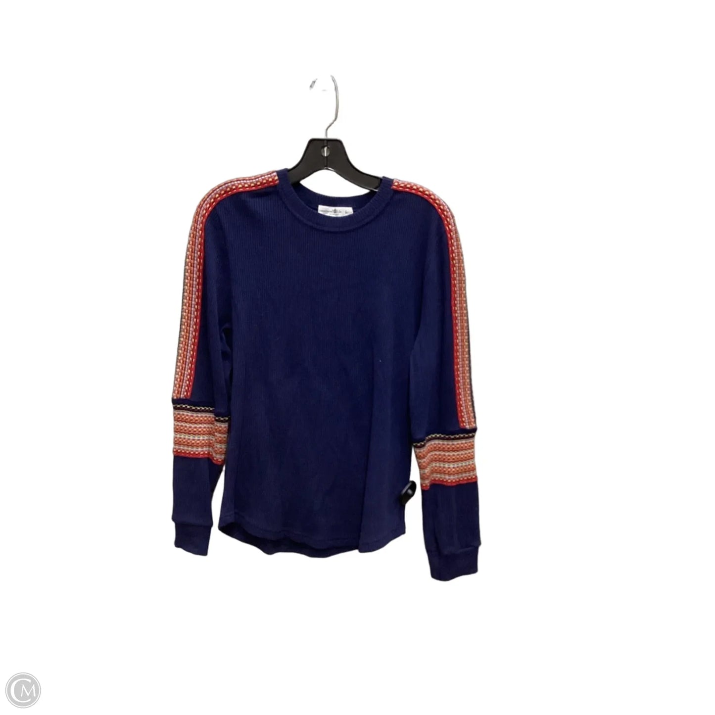 Top Long Sleeve By Natural Life In Navy, Size: L
