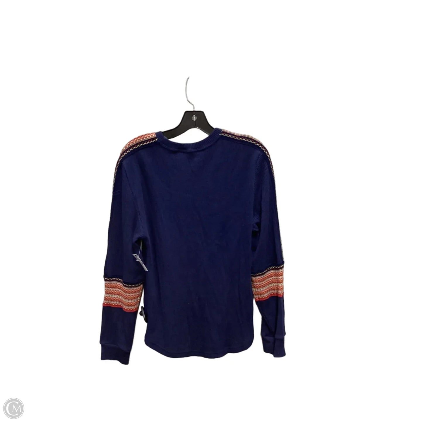 Top Long Sleeve By Natural Life In Navy, Size: L