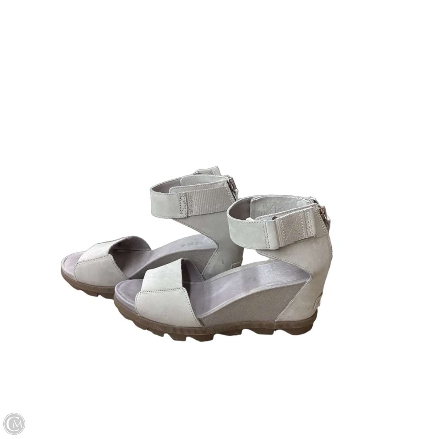 Sandals Heels Wedge By Sorel In Grey, Size: 9