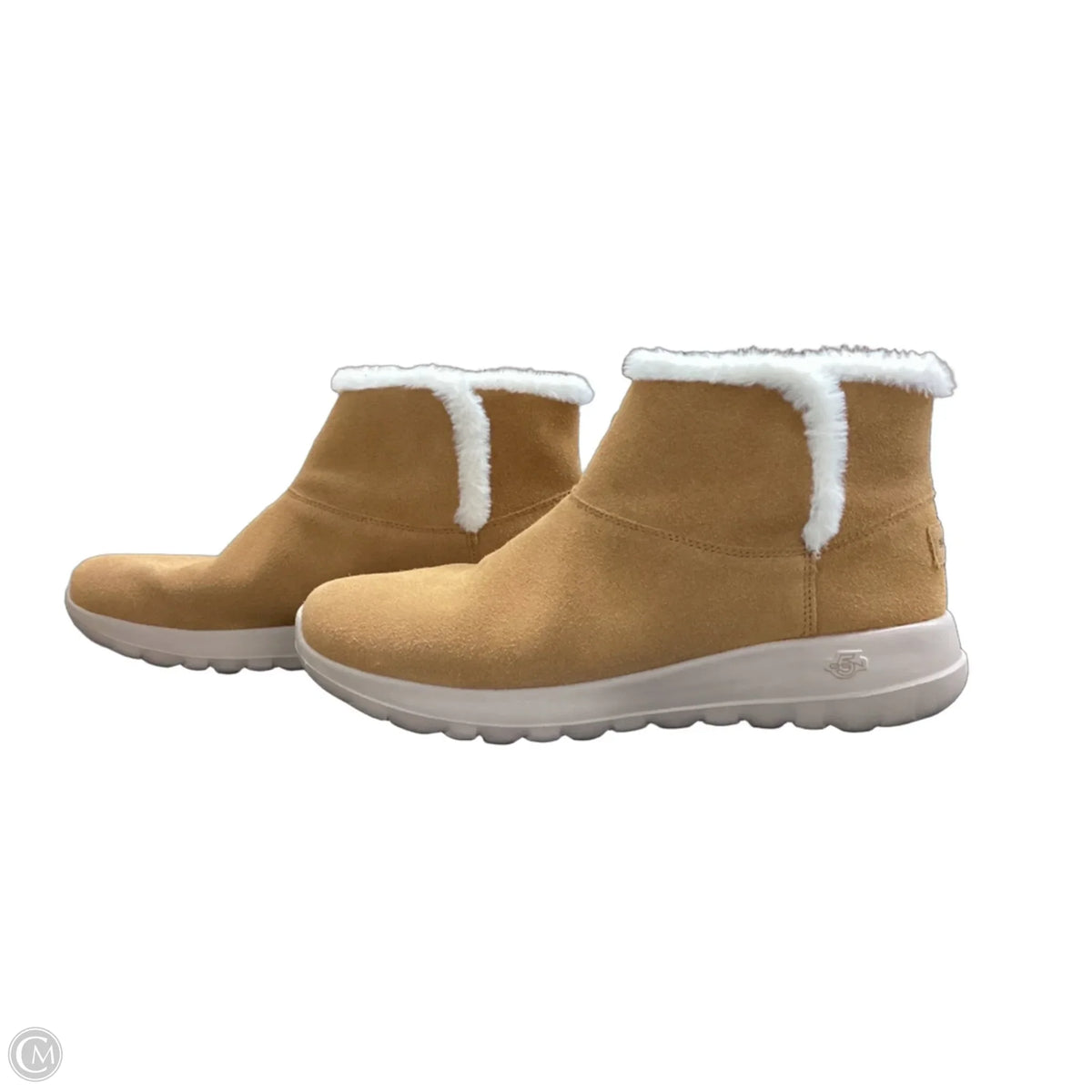 Boots Ankle Flats By Skechers In Tan, Size: 9