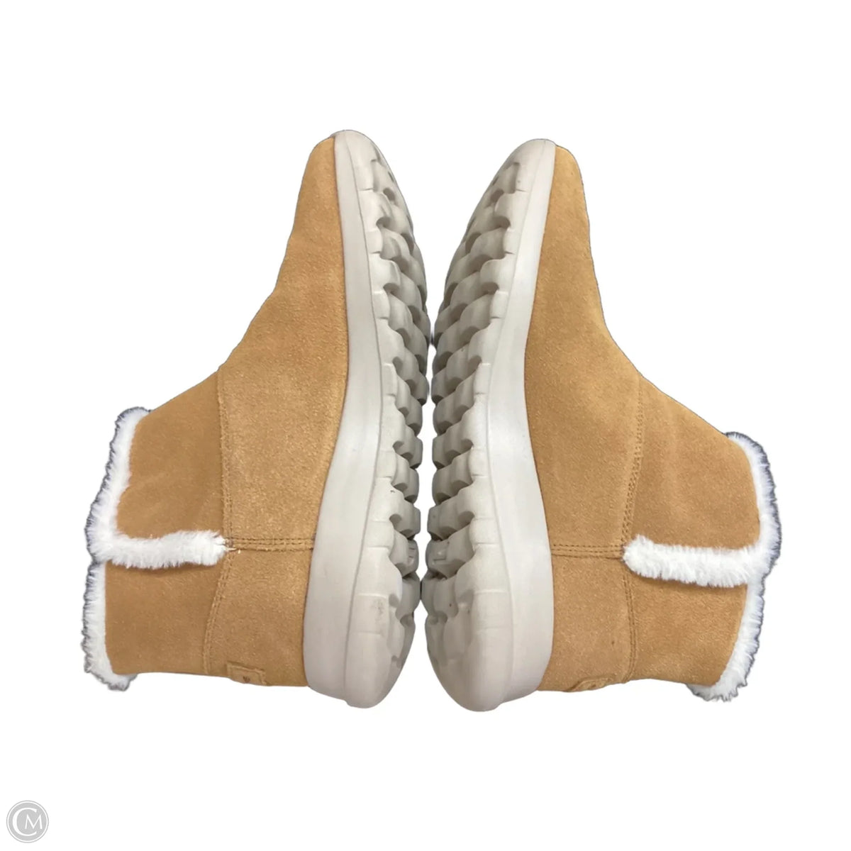 Boots Ankle Flats By Skechers In Tan, Size: 9