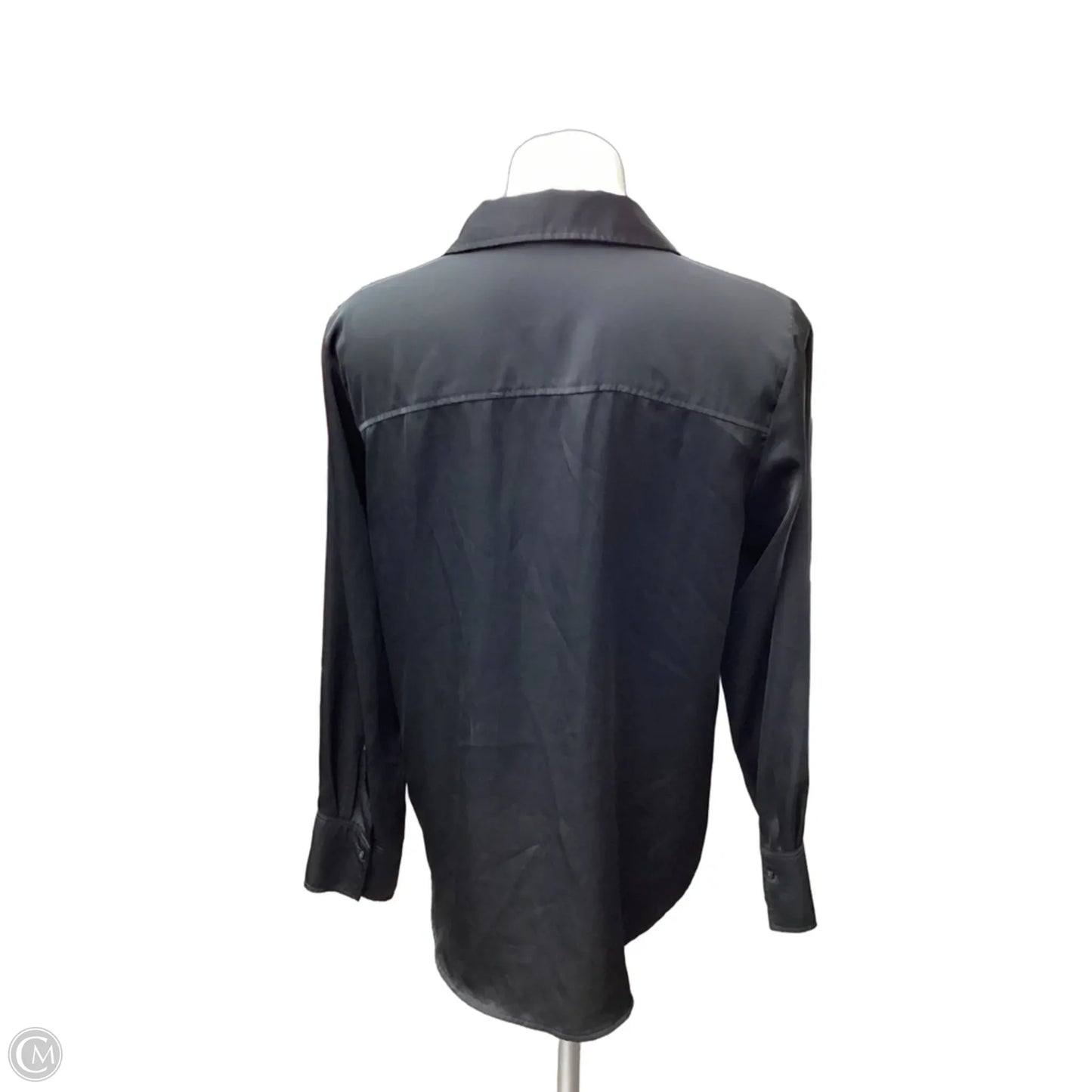 Blouse Long Sleeve By H&m In Black, Size: M