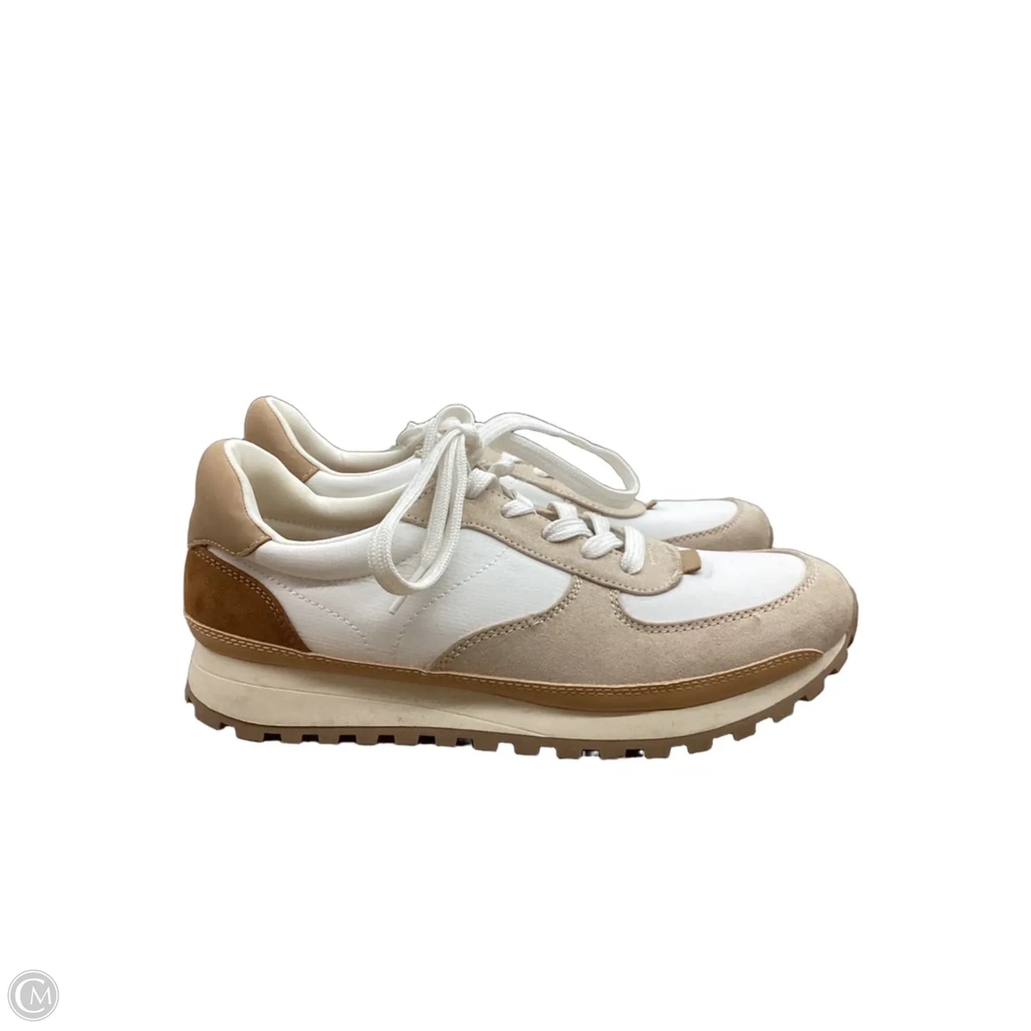 Shoes Sneakers By Universal Thread In Tan & White, Size: 8.5