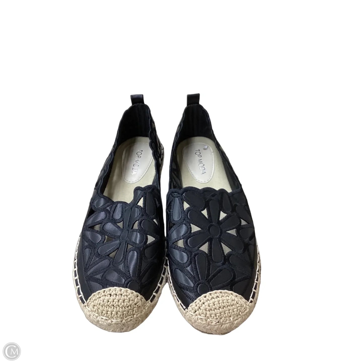Shoes Flats By Top Moda In Black, Size: 6.5