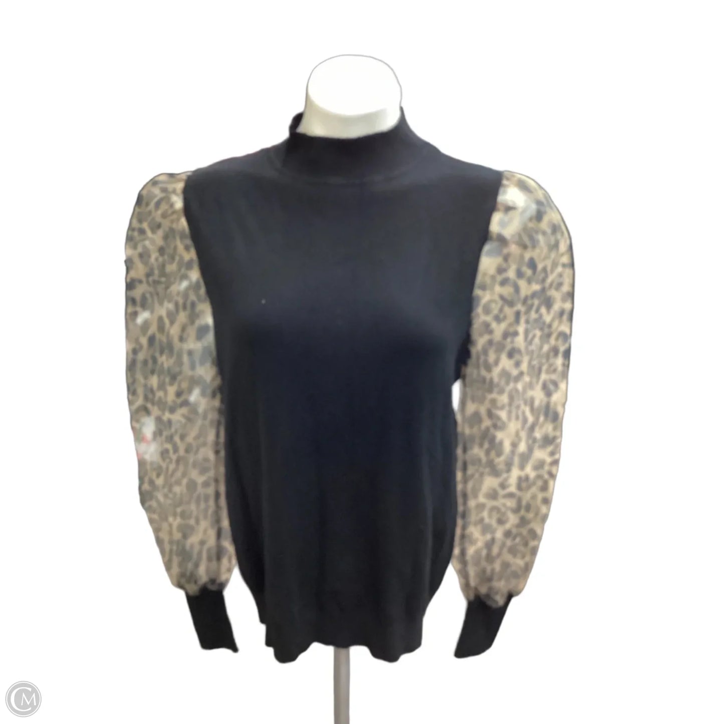 Top Long Sleeve By Sioni In Animal Print, Size: M