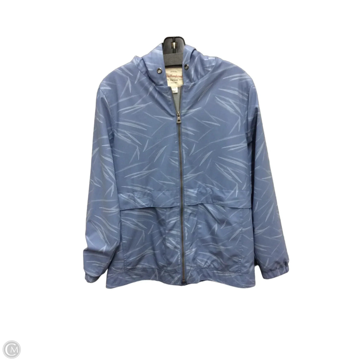 Jacket Windbreaker By Weatherproof In Blue, Size: S
