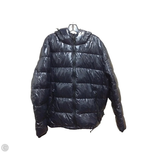 Coat Puffer & Quilted By Calvin Klein In Navy, Size: Xl
