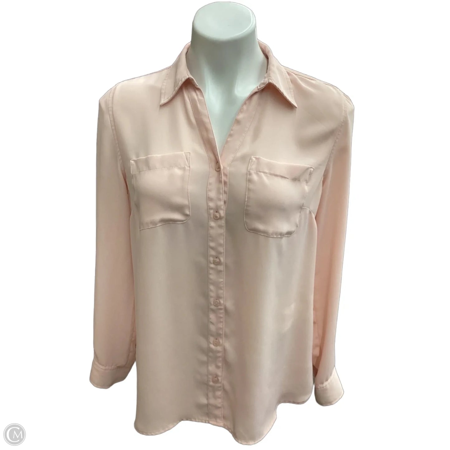 Blouse Long Sleeve By Talbots In Pink, Size: S