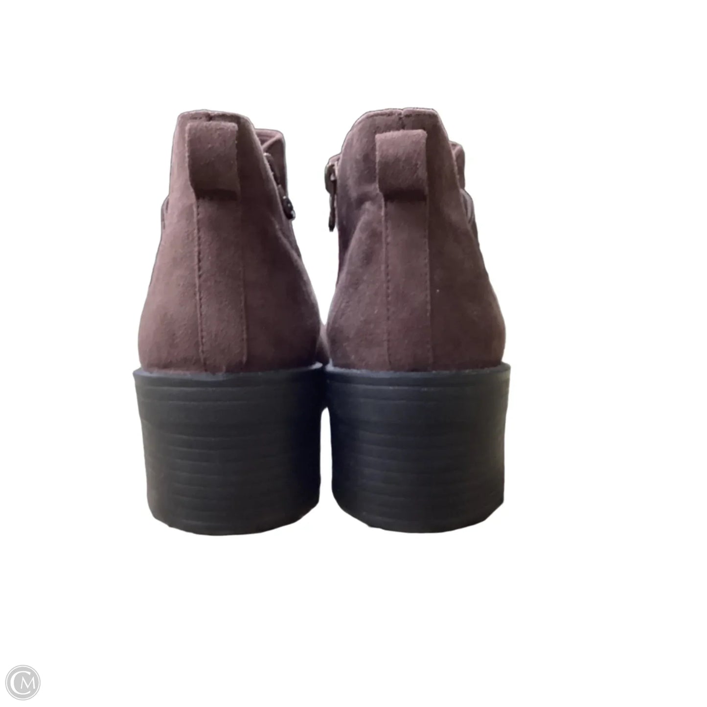 Boots Ankle Heels By Clothes Mentor In Brown, Size: 9