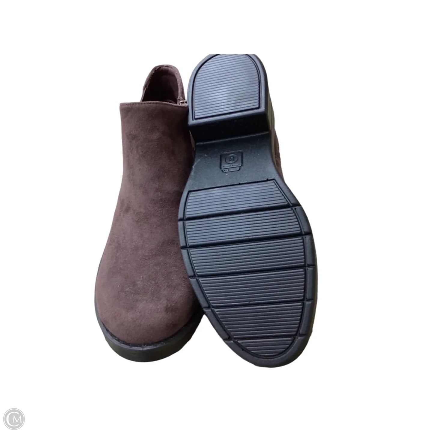 Boots Ankle Heels By Clothes Mentor In Brown, Size: 9