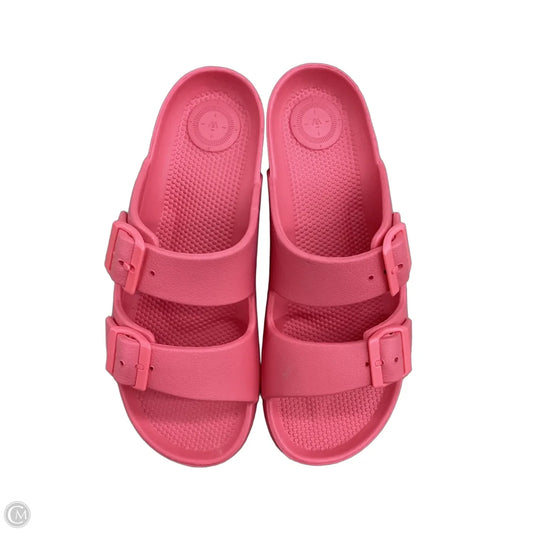 Sandals Flats By Totes In Pink, Size: 10