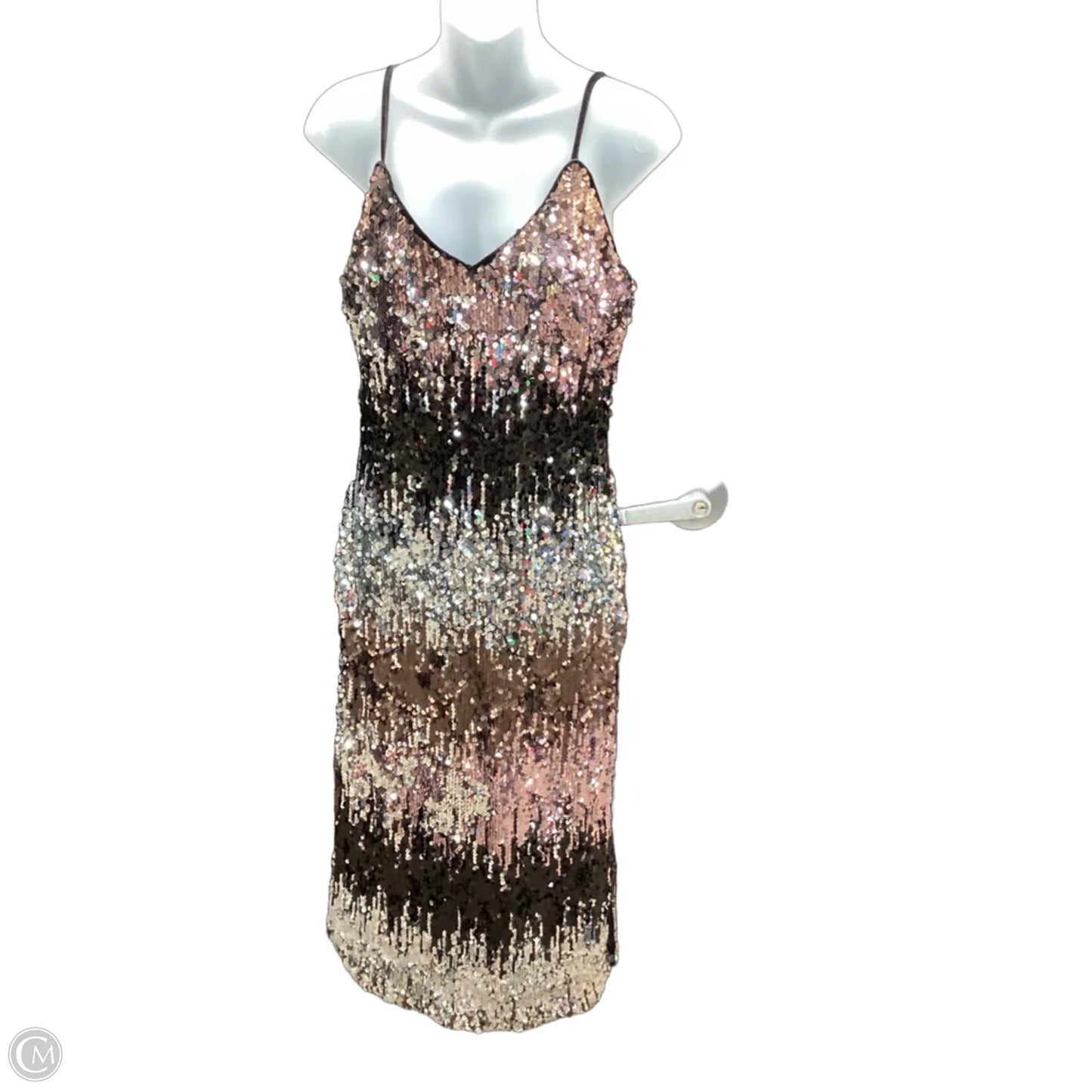 Dress Party Midi By Clothes Mentor In Ombre Print, Size: S