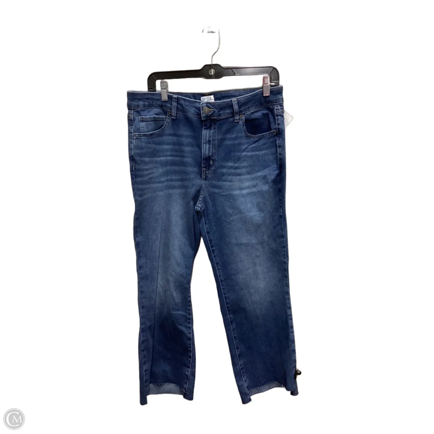 Jeans Cropped By Time And Tru In Blue Denim, Size: 14