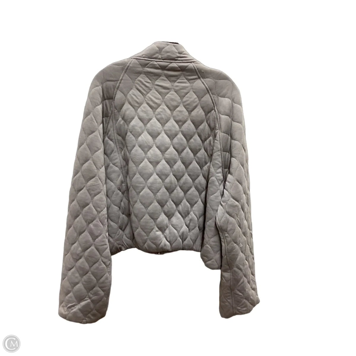Athletic Jacket By Rae Mode In Taupe, Size: L