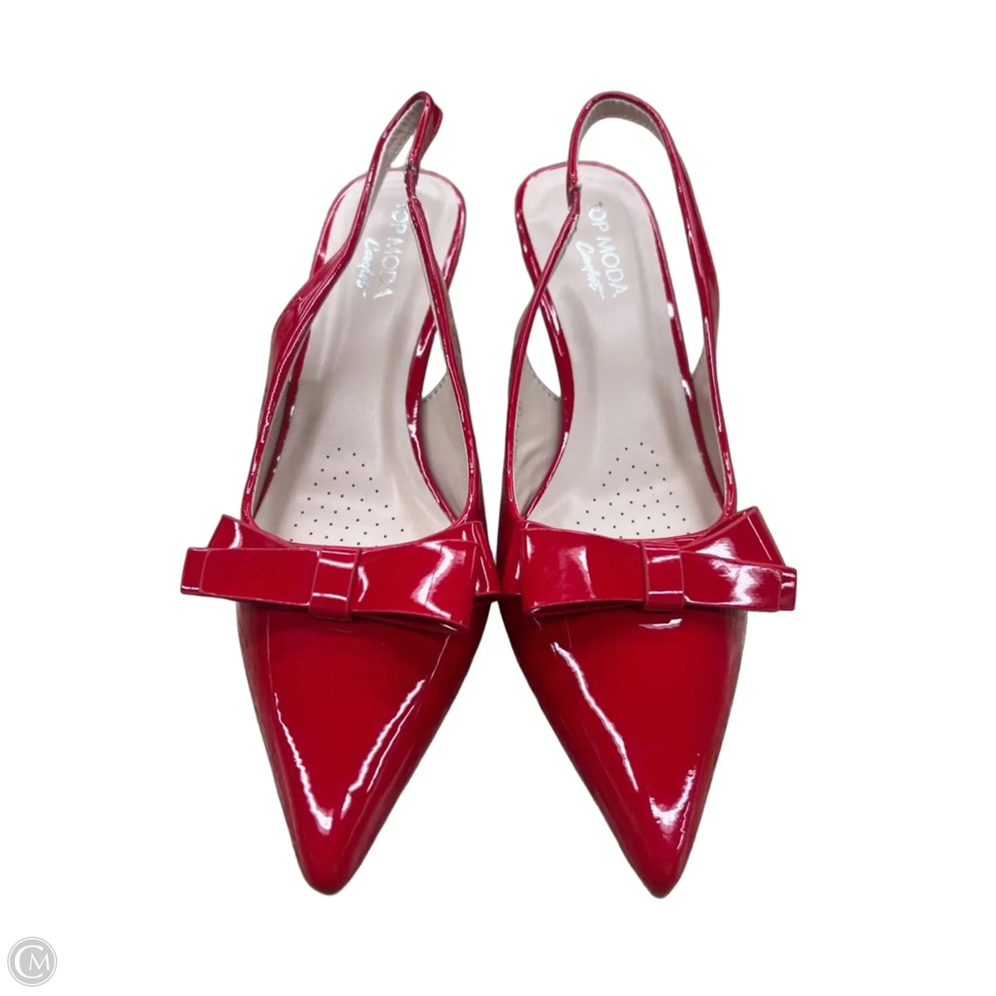 Shoes Heels Kitten By Top Moda In Red, Size: 8