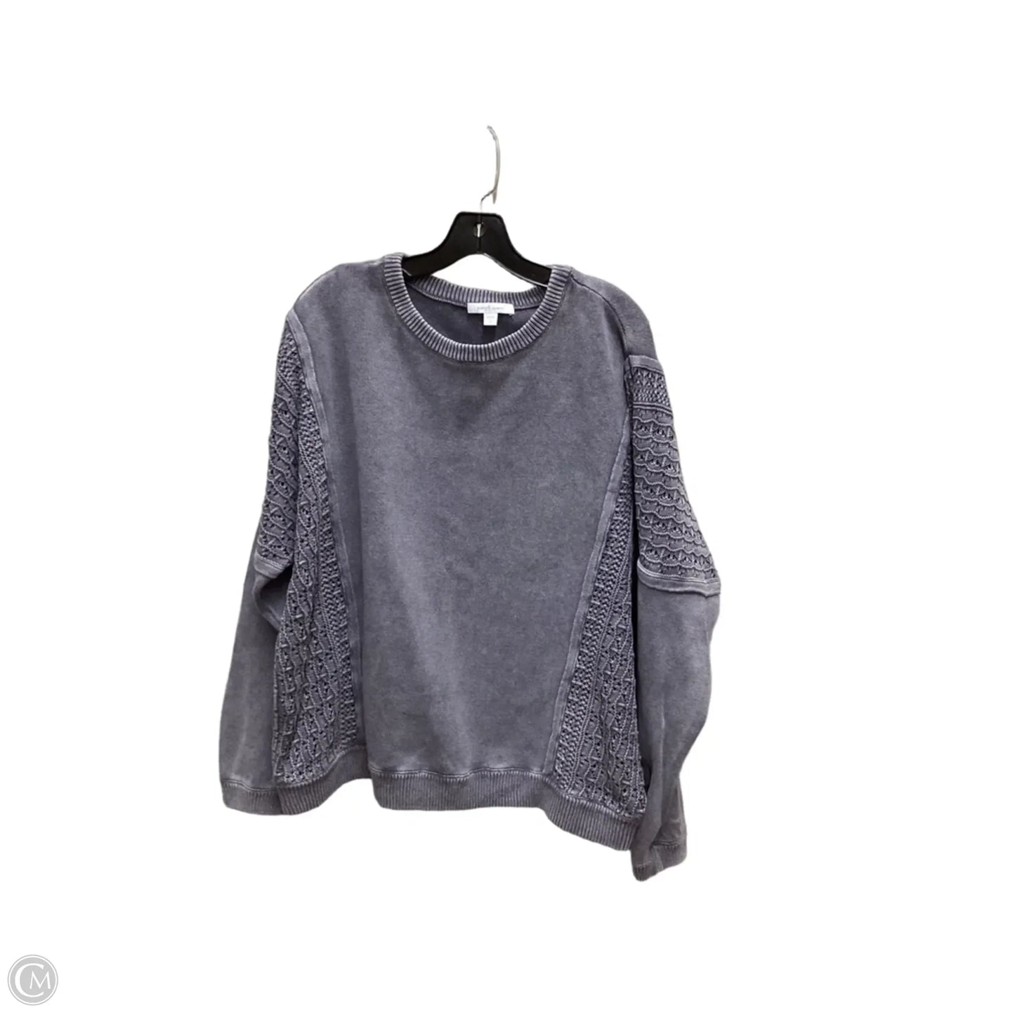 Top Long Sleeve By J. Jill In Grey, Size: L
