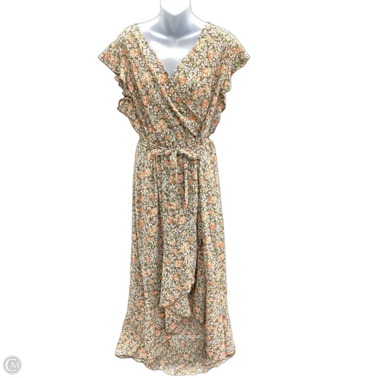 Dress Party Long By Clothes Mentor In Floral Print, Size: 2x