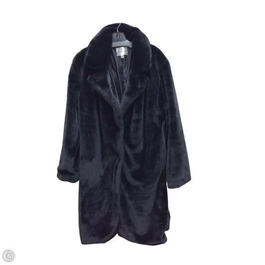 Coat Faux Fur & Sherpa By Madden Girl In Black, Size: Xl