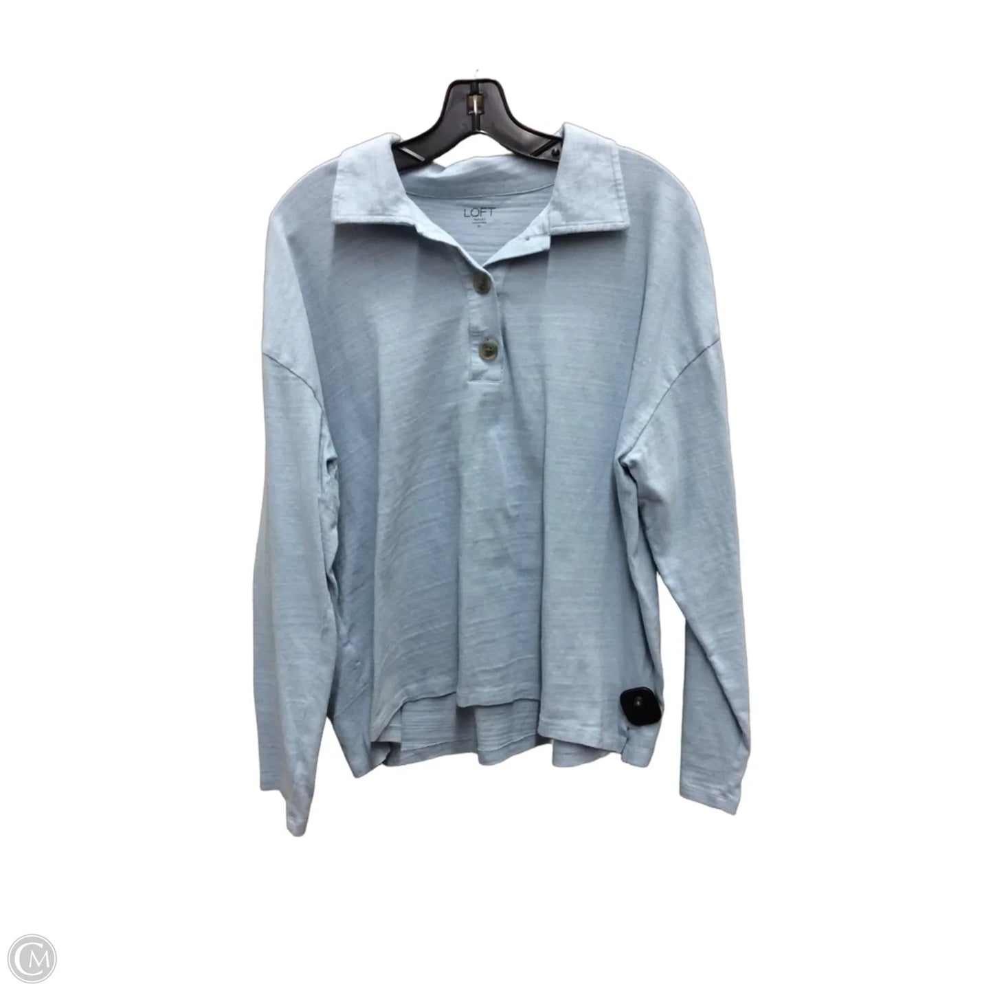 Top Long Sleeve By Loft In Blue, Size: Xl