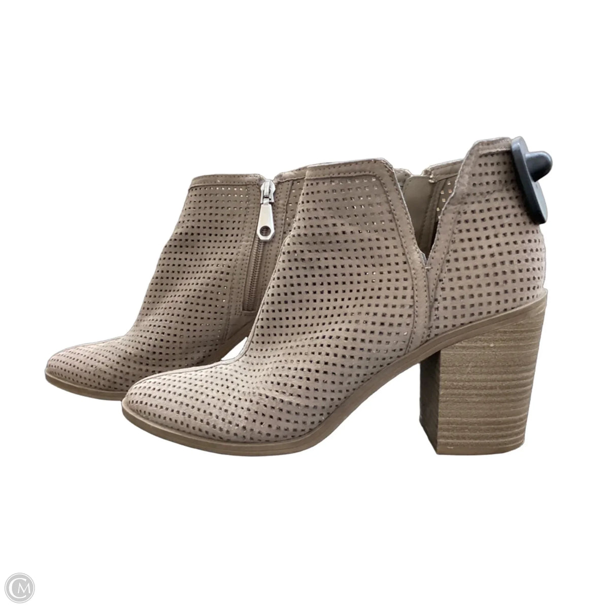 Boots Ankle Heels By Dv In Tan, Size: 9