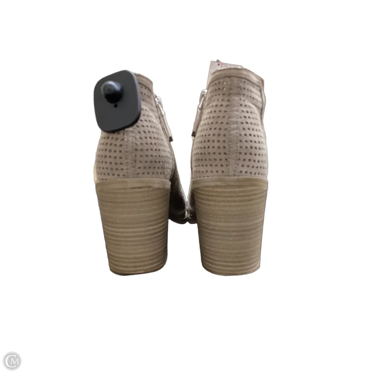 Boots Ankle Heels By Dv In Tan, Size: 9