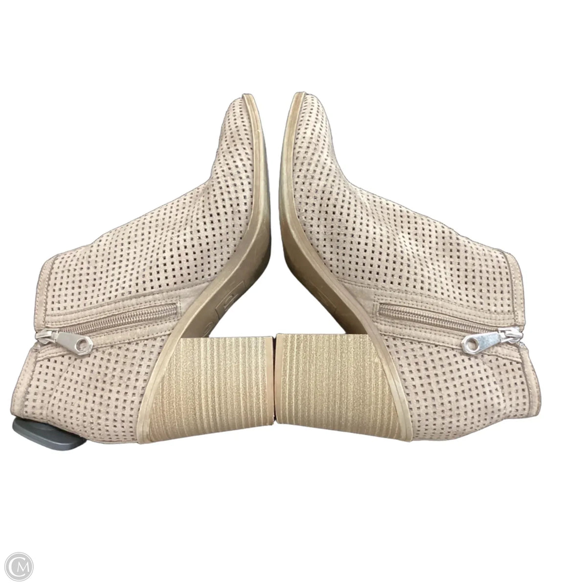 Boots Ankle Heels By Dv In Tan, Size: 9