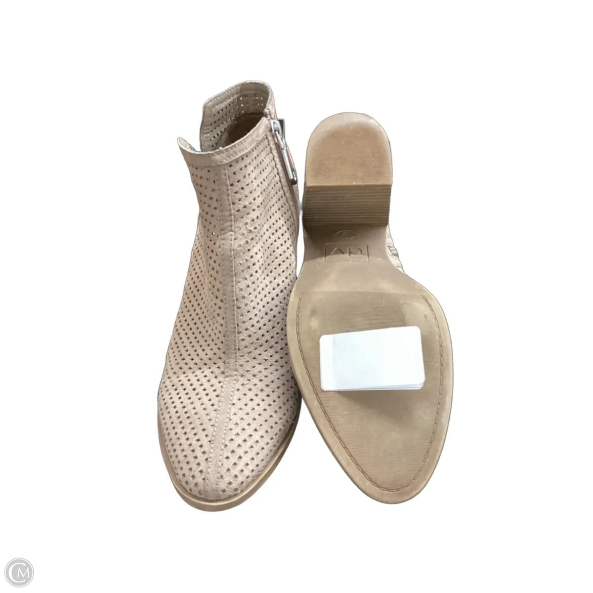 Boots Ankle Heels By Dv In Tan, Size: 9